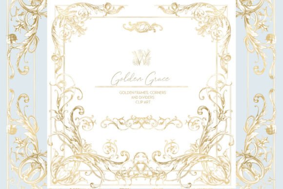 Download Gold Ornate Victorian Frame Clipart - Victorian Collection