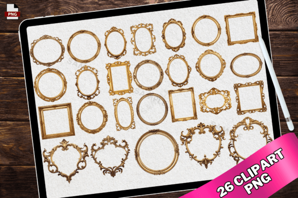 Download Victorian Baroque Vintage Gold Frames - Baroque Collection